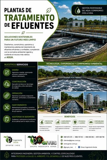 Flyer IVEC plantas de tratamiento de efluentes