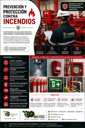 Flyer IVEC prevención y protección contra incendios